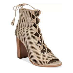 Frye "Ghillie" Perforated Booties in Taupe, size 9